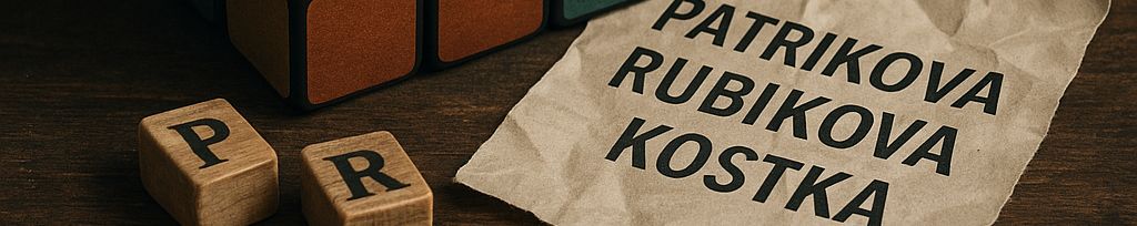 Logo Týdeníků Patrikova Rubikova Kostka