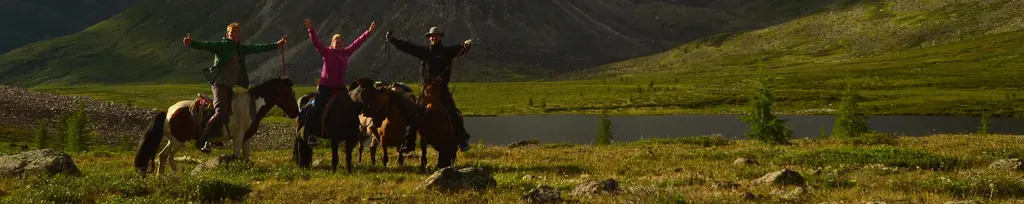 U ledovcového jezera v Mongolsku