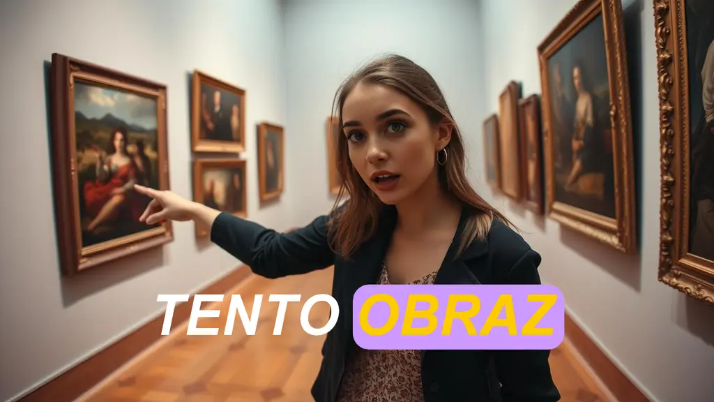 barevně zvýrazněné titulky ve videu z galerie