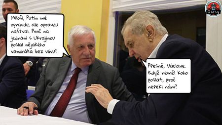 Putin urazil Zemana s Klausem