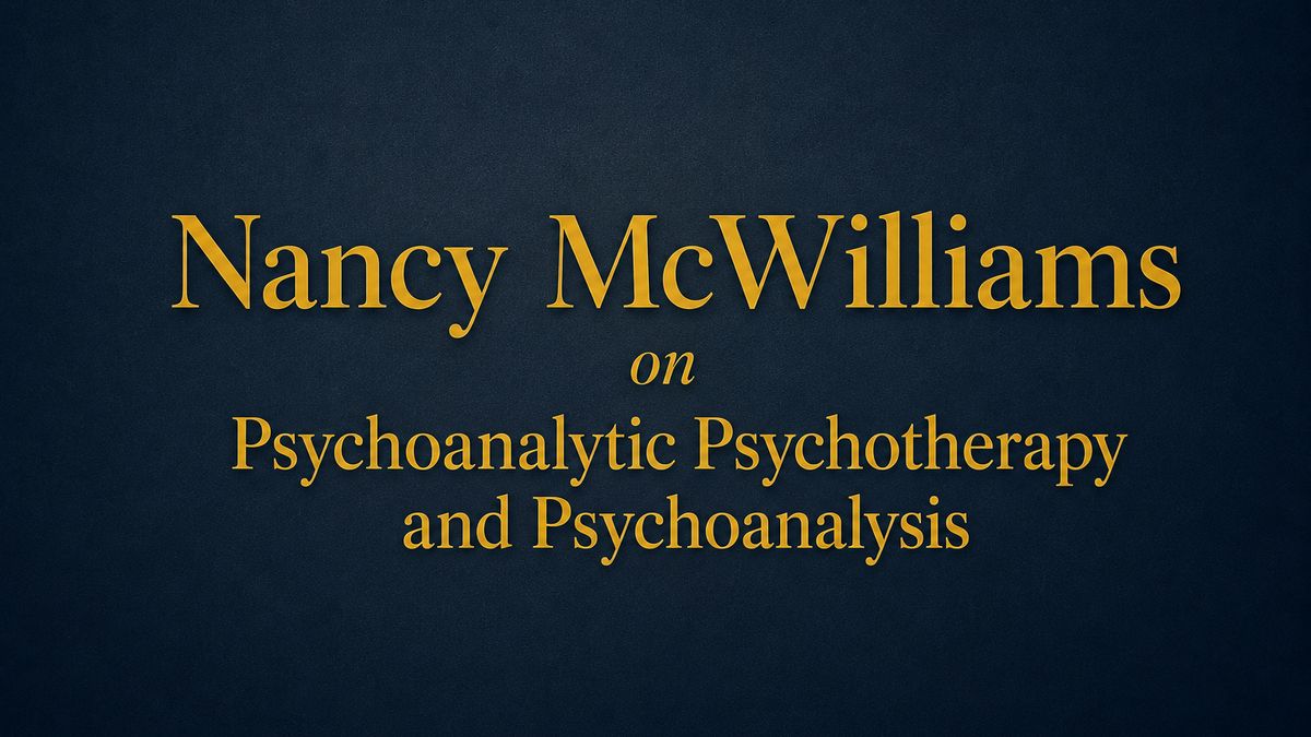 Nancy McWilliams o psychoanalýze, psychoterapii a její budoucnosti ...